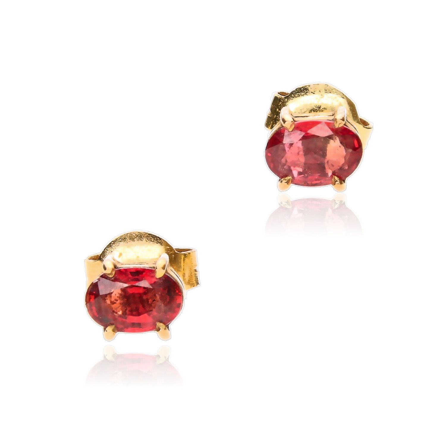 GOLD RUBY EARRINGS at Ross's Online Art Auctions