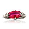 14CT WHITE GOLD PINK SAPPHIRE RING at Ross's Online Art Auctions