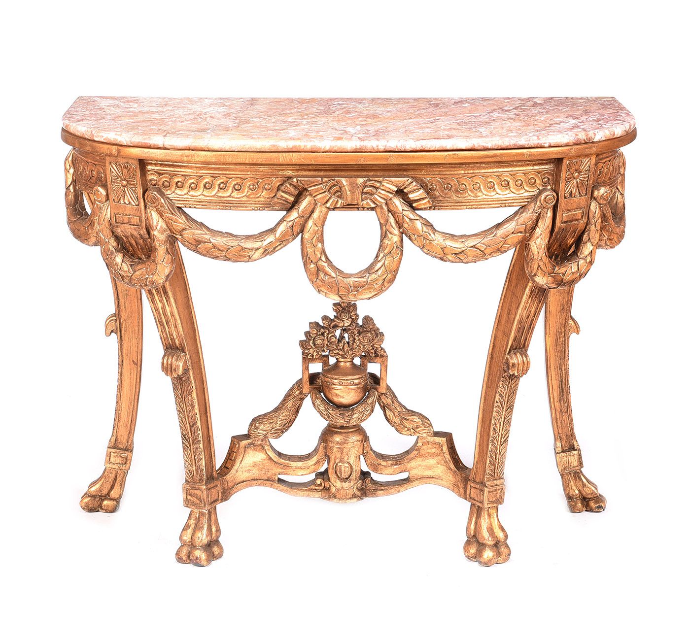 GILT CONSOLE TABLE at Ross's Online Art Auctions