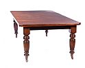 LATE VICTORIAN MAHOGANY DINING ROOM TABLE WITH MATCHING TEN CHAIRS at Ross's Online Art Auctions