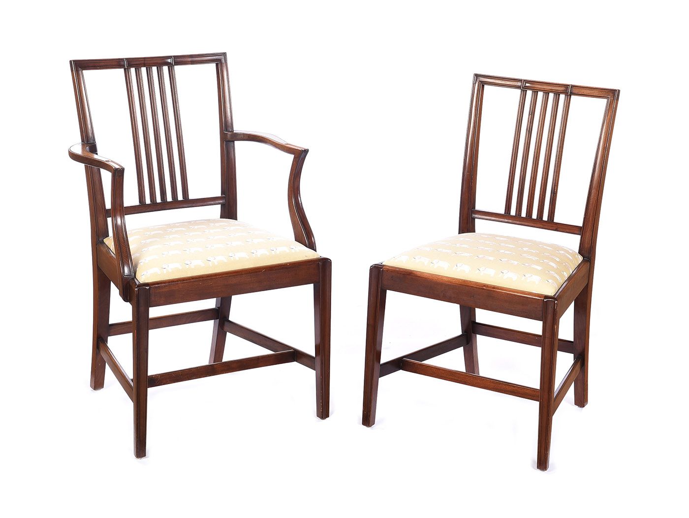 SET OF EIGHT EARLY TWENTIETH CENTURY MAHOGANY DINING ROOM CHAIRS at Ross's Online Art Auctions