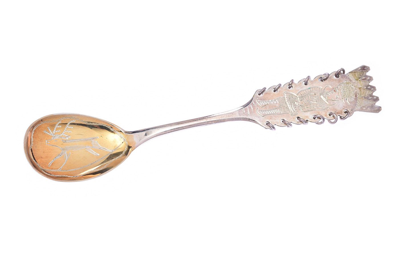 CASED SWEDISH SILVER TEA SPOONS & TONGS & CAKE SLICE at Ross's Online Art Auctions