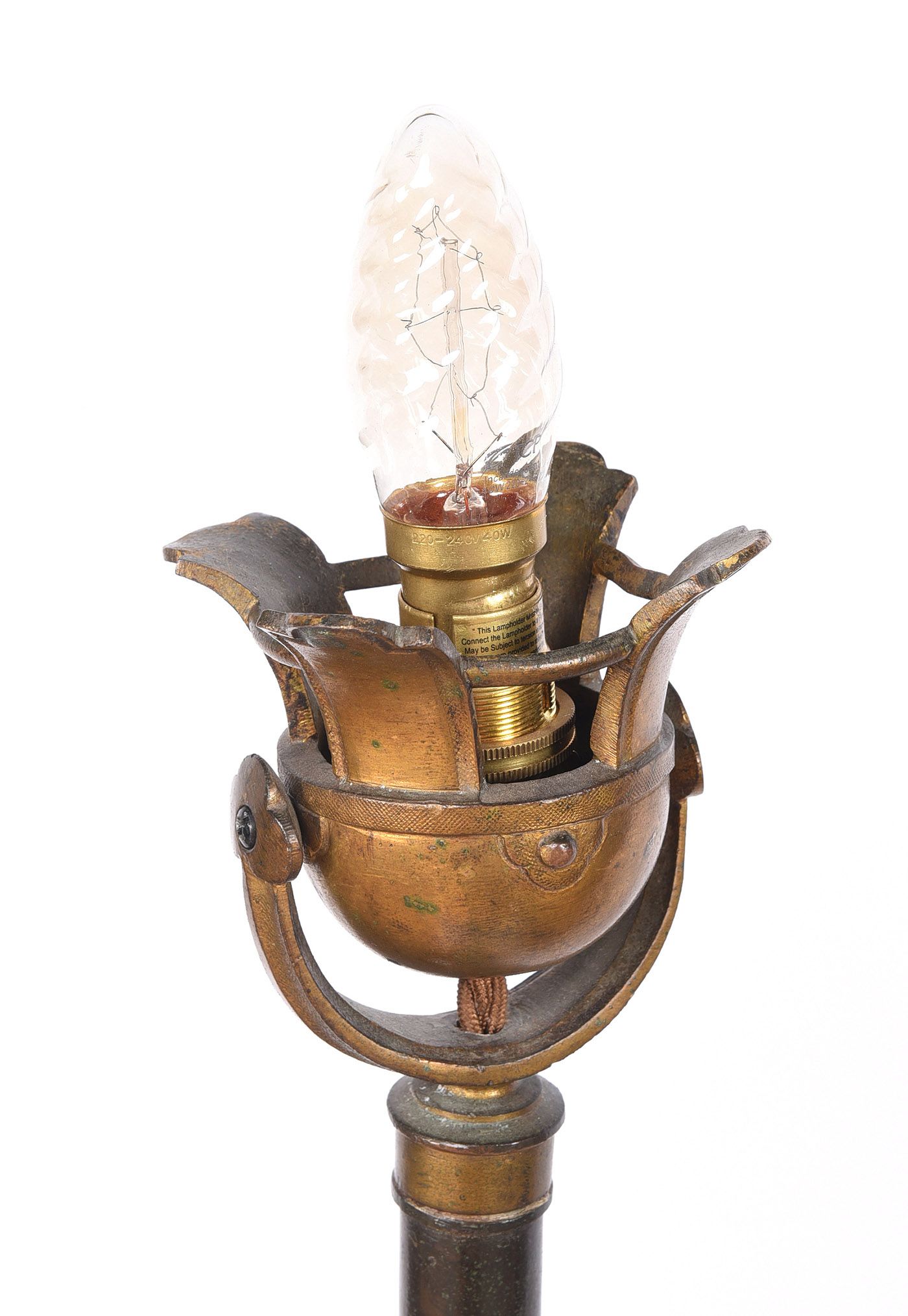 LARGE BRONZED FIGURE FLOOR LAMP at Ross's Online Art Auctions
