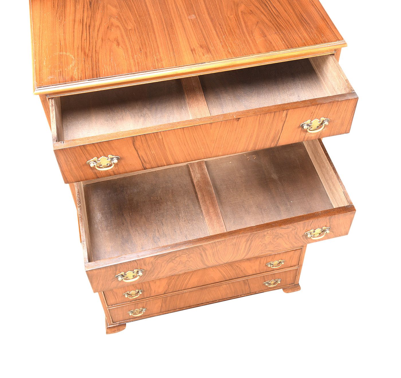 VINTAGE WALNUT CHEST ON CHEST at Ross's Online Art Auctions