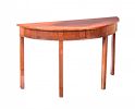 ANTIQUE MAHOGANY DEMI LUNE CONSOLE TABLE at Ross's Online Art Auctions