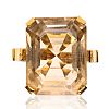 18CT GOLD CITRINE RING at Ross's Online Art Auctions