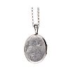 STERLING SILVER LOCKET & CHAIN CIRCA 1906 at Ross's Online Art Auctions