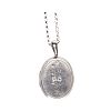 STERLING SILVER LOCKET & CHAIN CIRCA 1906 at Ross's Online Art Auctions