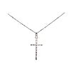 9CT WHITE GOLD DIAMOND CROSS NECKLACE at Ross's Online Art Auctions