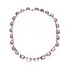 SILVER-TONE AMETHYST NECKLACE at Ross's Online Art Auctions