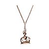 9CT ROSE GOLD CHAIN & FOB at Ross's Online Art Auctions