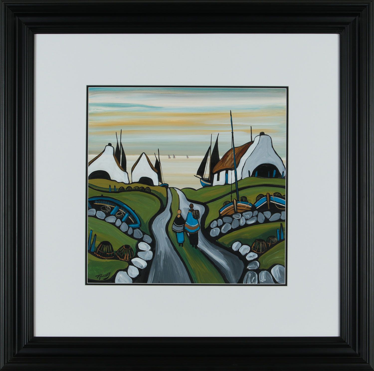 STROLLING TO THE BAY by J.P. Rooney at Ross's Online Art Auctions
