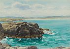 ROCKS ON THE WEST COAST OF IRELAND by Frank Egginton RCA FIAL at Ross's Online Art Auctions