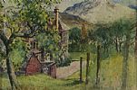 HOUSE IN THE MOUNTAINS by Irish School at Ross's Online Art Auctions