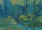 THE FOOT BRIDGE by George C. Morrison RUA at Ross's Online Art Auctions