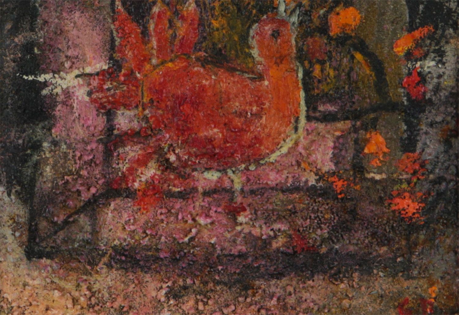 RED BIRD by Gerard Dillon at Ross's Online Art Auctions