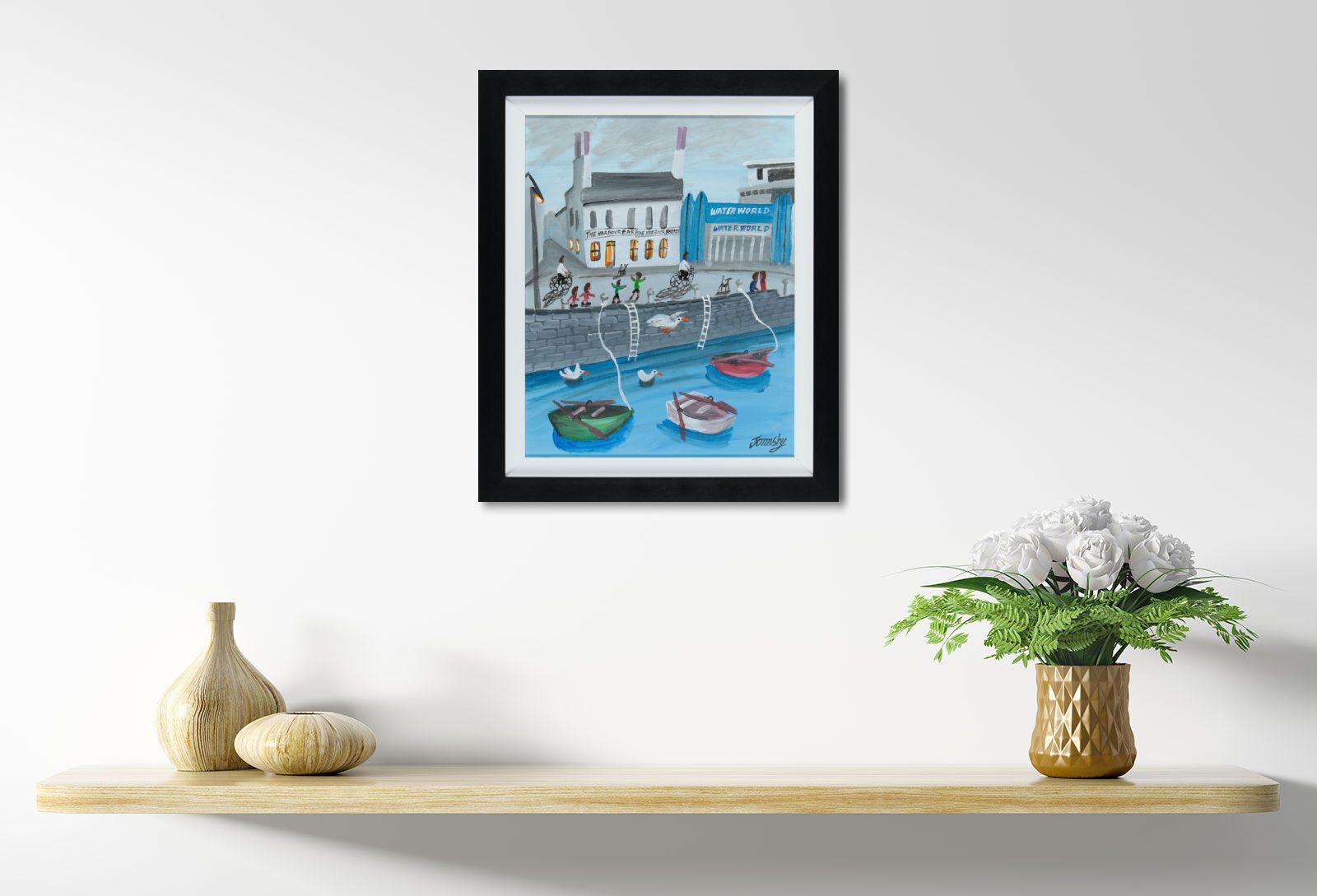 THE HARBOUR BAR by John Ormsby at Ross's Online Art Auctions