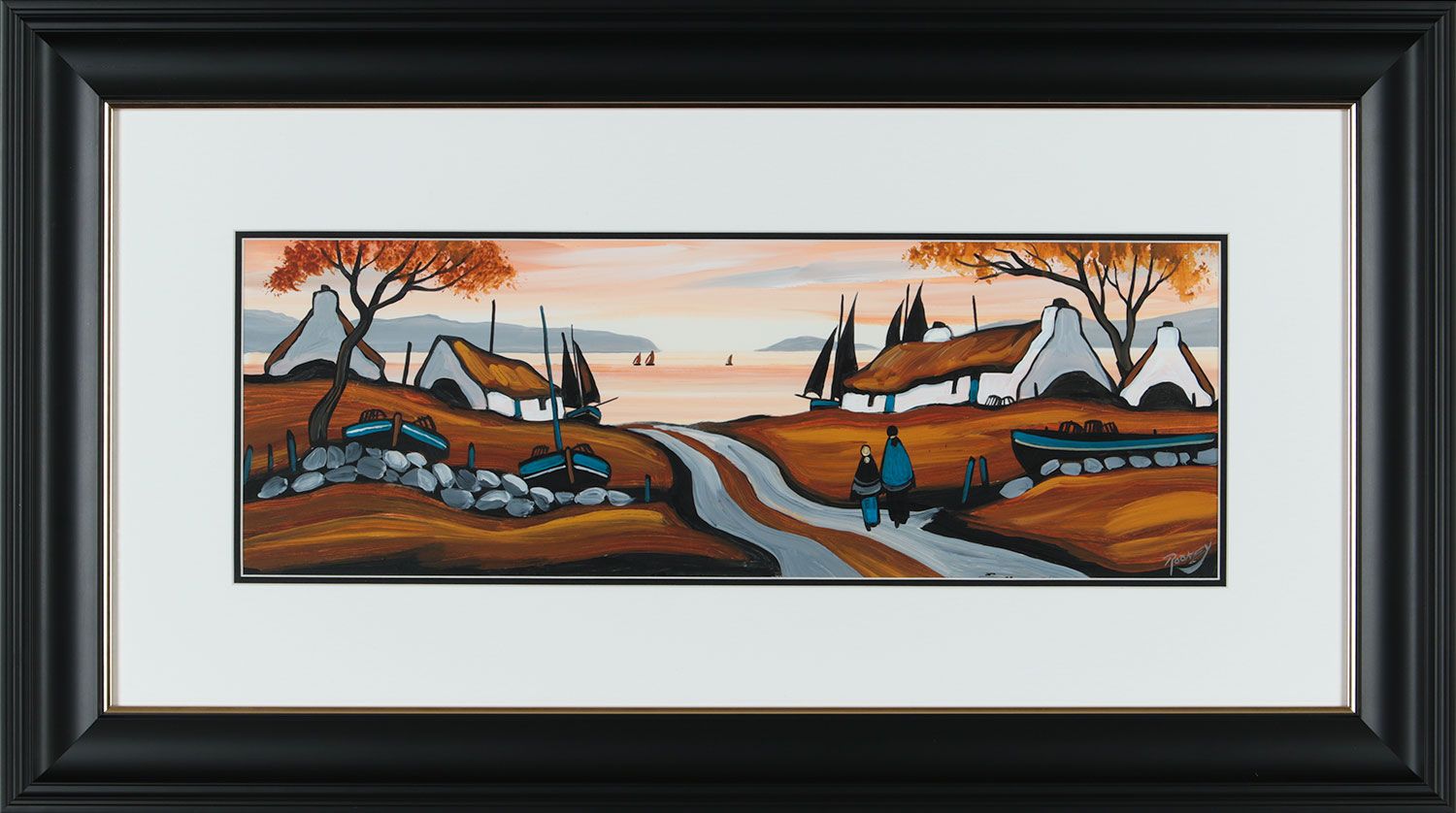 SUNDOWN STROLL by J.P. Rooney at Ross's Online Art Auctions