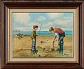 DIGGING FOR BAIT, REDBAY by Ray Cochrane at Ross's Online Art Auctions
