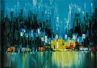 CITY LIGHTS by K.H. Dory at Ross's Online Art Auctions