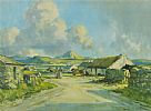 COTTAGES, DONEGAL by Maurice Canning Wilks ARHA RUA at Ross's Online Art Auctions