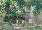 ENTRANCE TO HOLY TRINITY CHURCH, BALLYLESSON by Francis J. Neill ARUA at Ross's Online Art Auctions