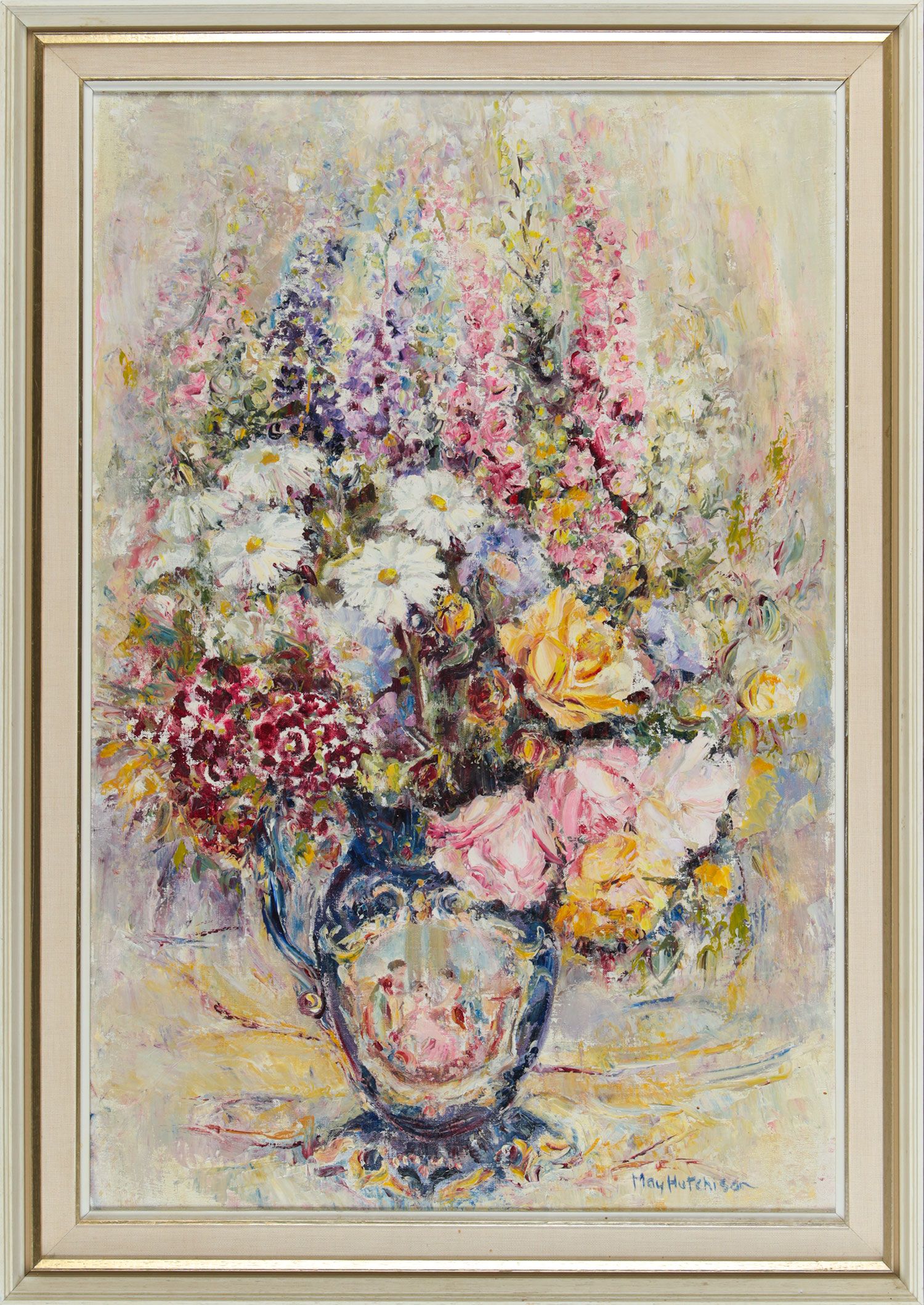 STILL LIFE, VASE OF FLOWERS by May Hutchinson at Ross's Online Art Auctions