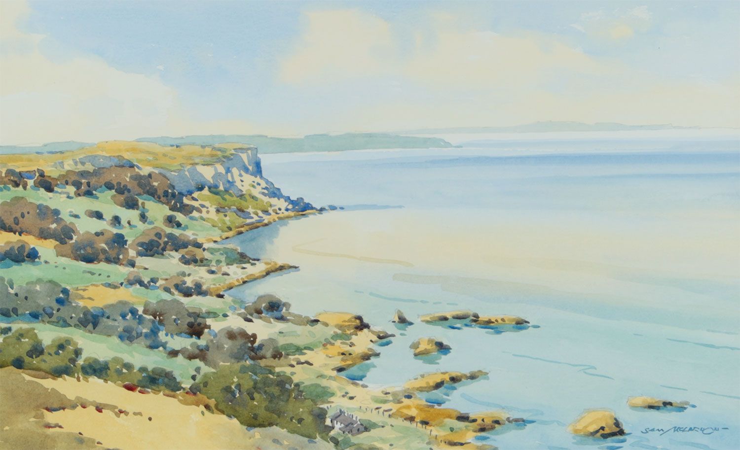 THE ANTRIM COAST by Samuel McLarnon UWS at Ross's Online Art Auctions
