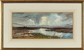 BOGLANDS AND TURF STACKS by Joseph William Carey RUA at Ross's Online Art Auctions