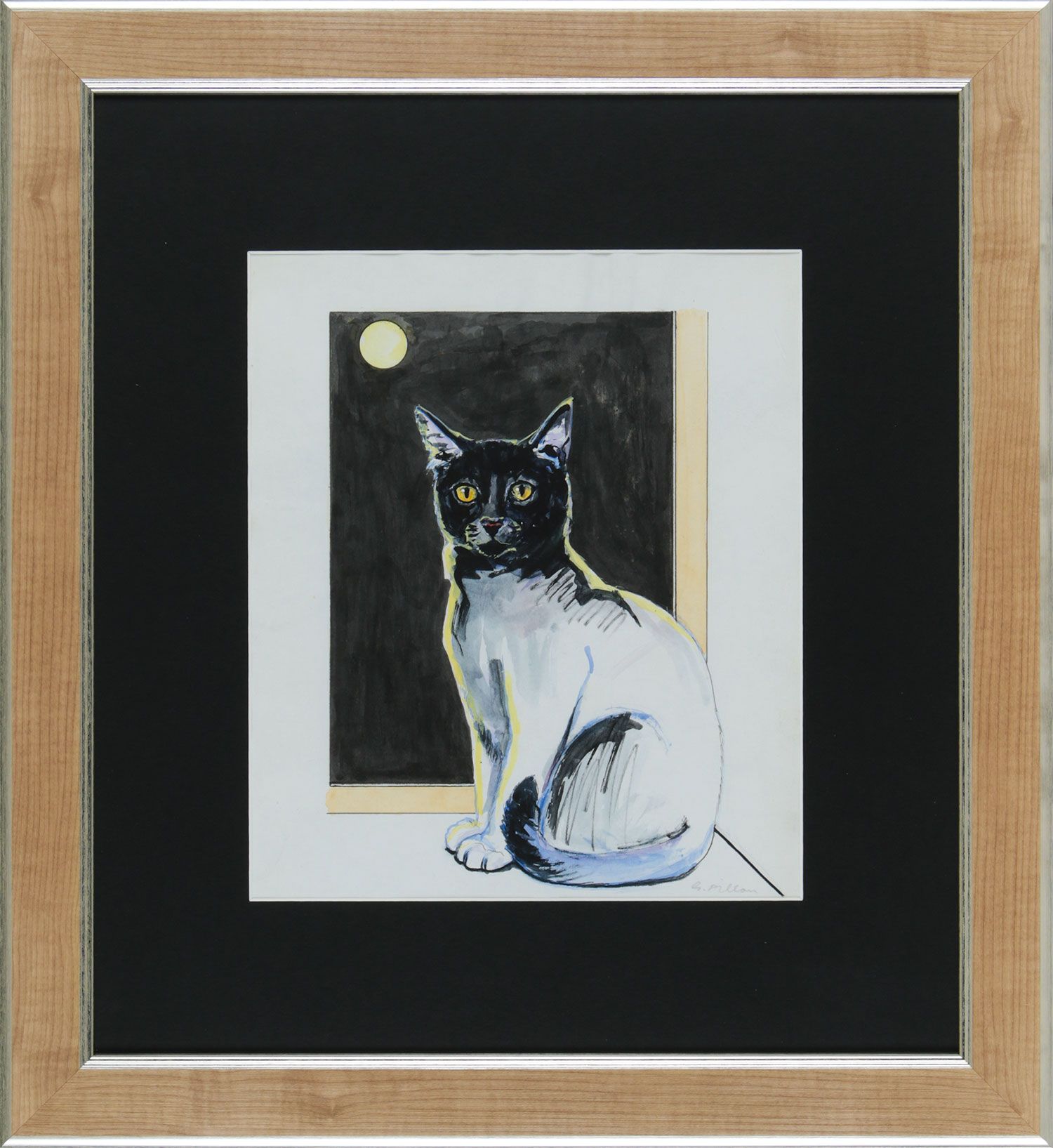 CAT BY A WINDOW by Gerard Dillon at Ross's Online Art Auctions