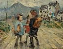 OFF TO SCHOOL by Padraic Woods RUA at Ross's Online Art Auctions