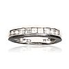 9CT WHITE GOLD CUBIC ZIRCONIA HALF ETERNITY RING at Ross's Online Art Auctions