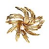 14CT GOLD CULTURED PEARL BROOCH at Ross's Online Art Auctions
