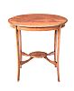 EDWARDIAN INLAID MAHOGANY OVAL LAMP TABLE at Ross's Online Art Auctions