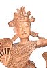 CARVED WOODEN BALINESE STATUE at Ross's Online Art Auctions