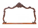 FINE VICTORIAN SOLID ROSEWOOD OVERMANTLE at Ross's Online Art Auctions