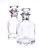 PAIR OF SILVER MOUNTED MINIATURE DECANTERS at Ross's Online Art Auctions