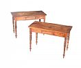 PAIR OF REGENCY MAHOGANY CONSOLE TABLES at Ross's Online Art Auctions