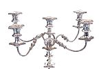 THREE PIECE SILVER PLATED GARNITURE SET at Ross's Online Art Auctions