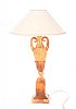 VINTAGE ALABASTER TABLE LAMP & SHADE at Ross's Online Art Auctions
