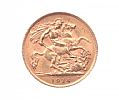 1914 GOLD HALF SOVEREIGN at Ross's Online Art Auctions