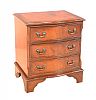 MAHOGANY SERPENTINE FRONT BACHELOR'S CHEST at Ross's Online Art Auctions