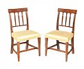 PAIR OF ANTIQUE INLAID MAHOGANY SIDE CHAIRS at Ross's Online Art Auctions