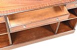 INLAID MAHOGANY OPEN BOOKCASE at Ross's Online Art Auctions