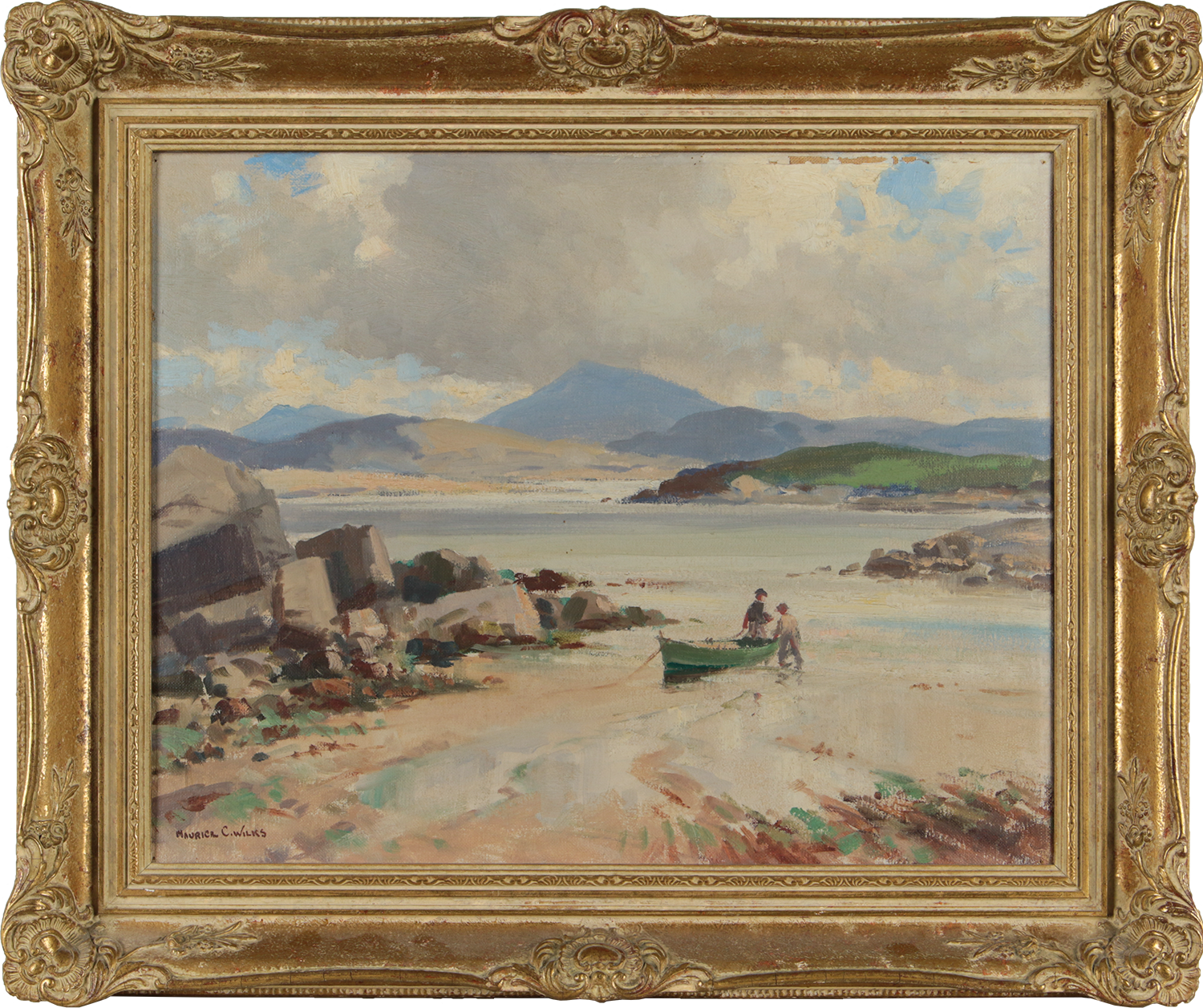 ON SHEEPHAVEN BAY, DONEGAL by Maurice Canning  Wilks ARHA RUA at Ross's Online Art Auctions