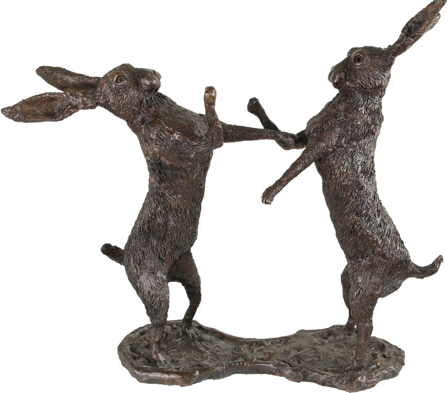 BOXING HARES by Jeremy Hamilton at Ross's Online Art Auctions