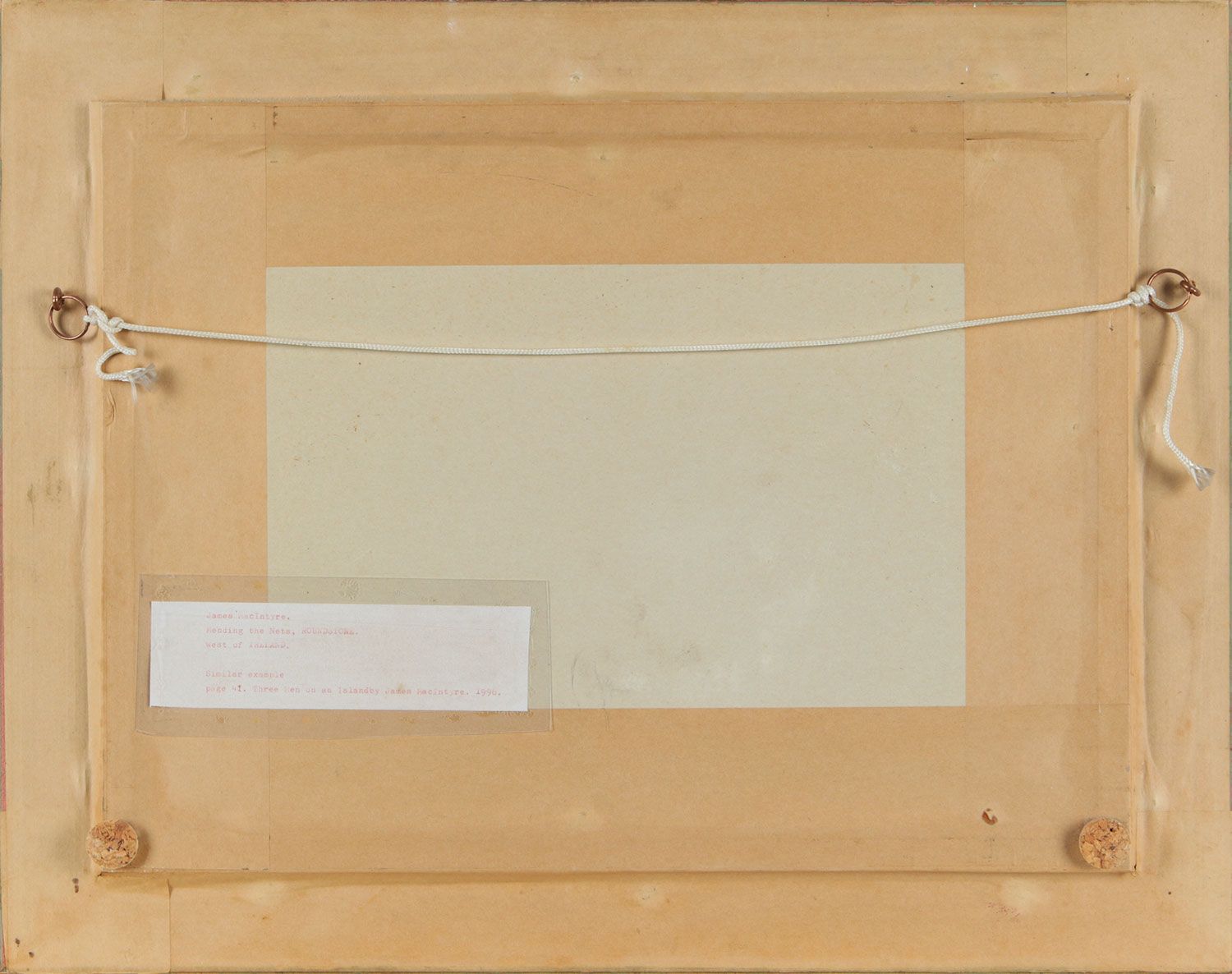 MENDING NETS, ROUNDSTONE, CONNEMARA by James Macintyre RUA at Ross's Online Art Auctions
