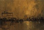 BELFAST PORT by Colin H. Davidson at Ross's Online Art Auctions