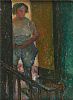 WOMAN ON THE STAIRS by Alicia Boyle RBA at Ross's Online Art Auctions