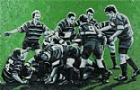 INSTONIANS RUGBY TEAM by Paul Walls RUA at Ross's Online Art Auctions